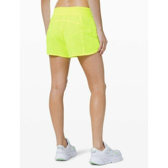 Lululemon Tracker Short V *4" Highlight Yellow Size 6 - Picture 1 of 6